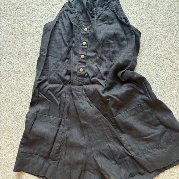 Not Perfect Linen custom Coco Romper - Picture 6 of 6